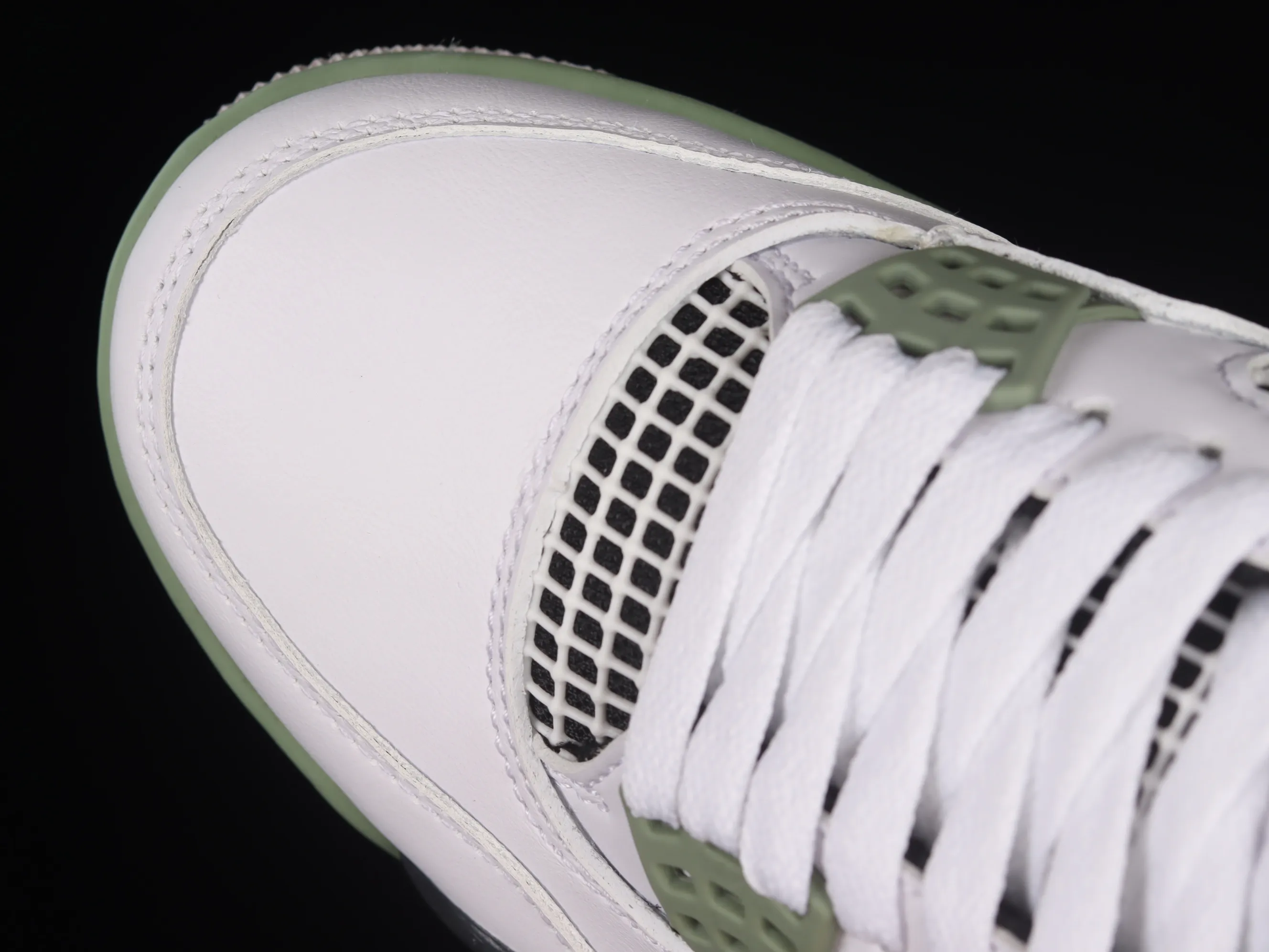 All categories Air Jordan Jordan series basketball shoes Air Jordan 4 X version Air Jordan 4 Retro "Seafoam" AJ4 Joe 4 white and green AQ9129-103